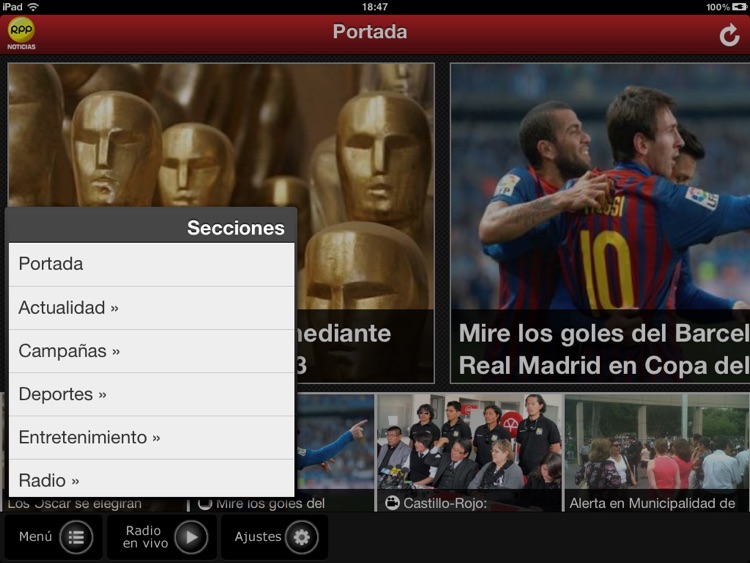 RPP Noticias para iPad