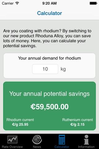 umicore Electroplating screenshot 3