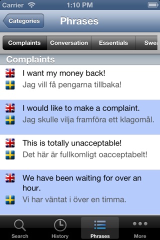 English Swedish Dictionary with Pronunciation screenshot 3