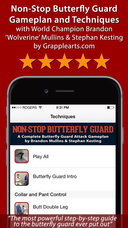 Non-Stop Butterfly Guard: Sweeps & Submissions for BJJ & Nogi Grappling screenshot-0