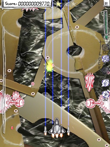 Shock-X. HD Lite - Space shooter wars paper screenshot 2