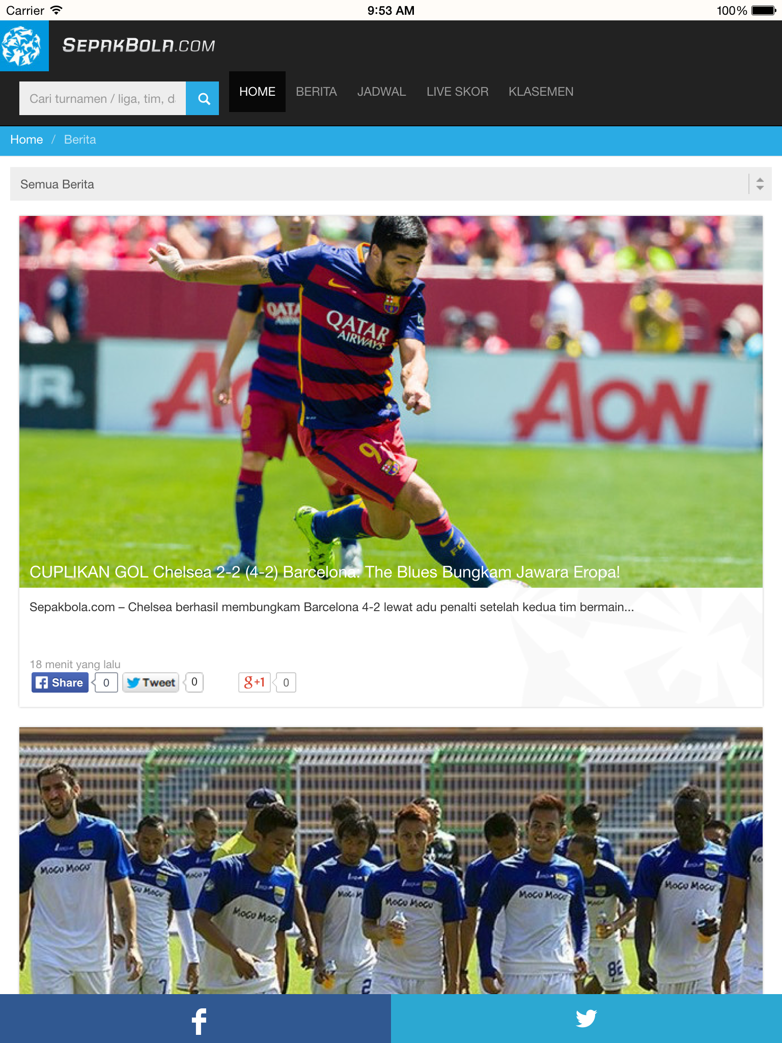 Sepakbola News screenshot 3