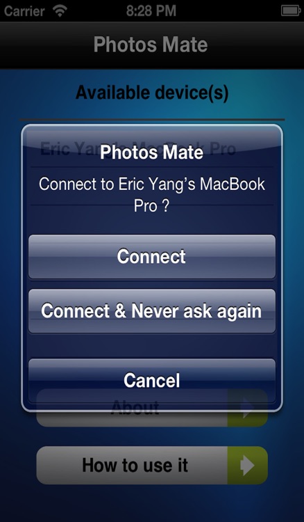 Photos Mate (Transfer photos from Mac to iOS device wirelessly)