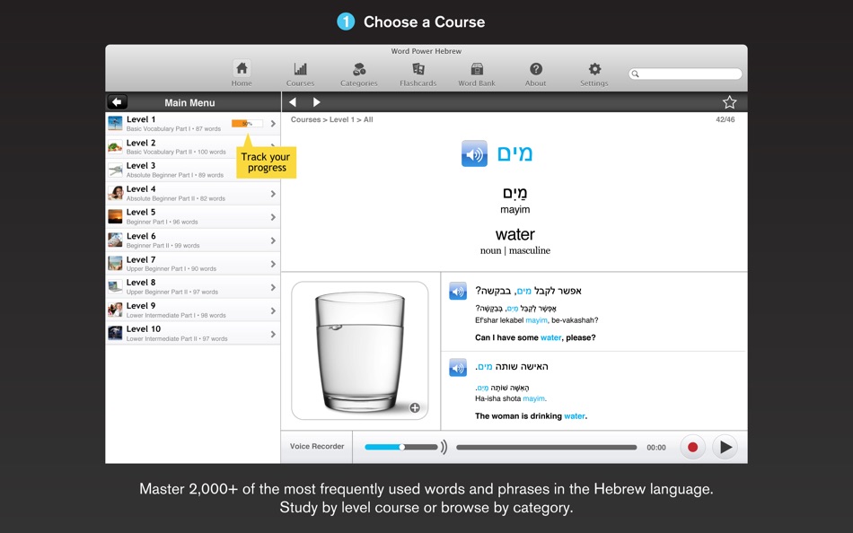 WordPower Learn Hebrew Vocabulary by InnovativeLanguage.com - 4.5 - (macOS)