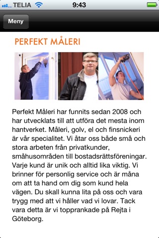 Perfekt Måleri screenshot 2