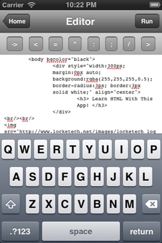 HTML Editor for iPhone screenshot 4