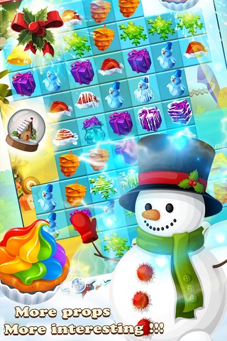 Snowman Blast Mania - Deluxe Christmas Match 3 Game screenshot 4