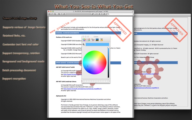 Screenshot #3 pour Pdf Watermark Plus