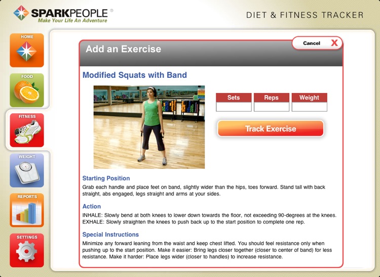 Diet & Fitness Tracker for iPad - SparkPeople