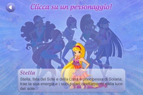 Winx card game screenshot 2