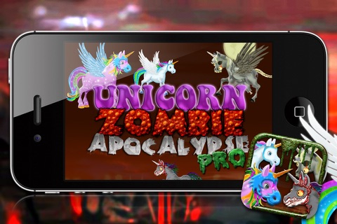 Unicorn Zombie Apocalypse PRO - A FREE Zombie Game! screenshot 3