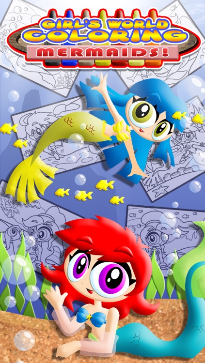 Girls Coloring World - My First Fairy Mermaid Color & Play Makeover Game (Lite)