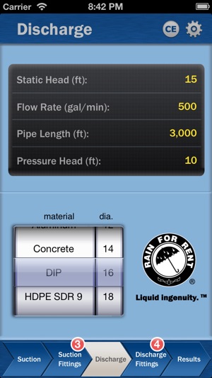 Rain for Rent TDH Pump Calculator(圖1)-速報App