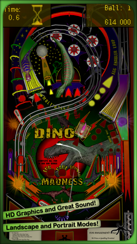 #3. Dino Madness Pinball Lite (iOS) 由: Nena Innovation AB