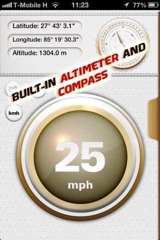 GPS Speed Tracker Pro - Speedometer app for tracking map location & navigation as well as altitude, latitude and longitude coordinates screenshot 3