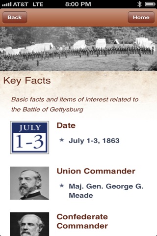 Gettysburg Battle App screenshot 3