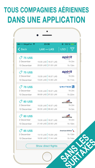 Screenshot #1 pour All airlines - compare airfares! Book cheap flights - Ryanair, EasyJet, KLM, British Airways! The Best airline tickets app!