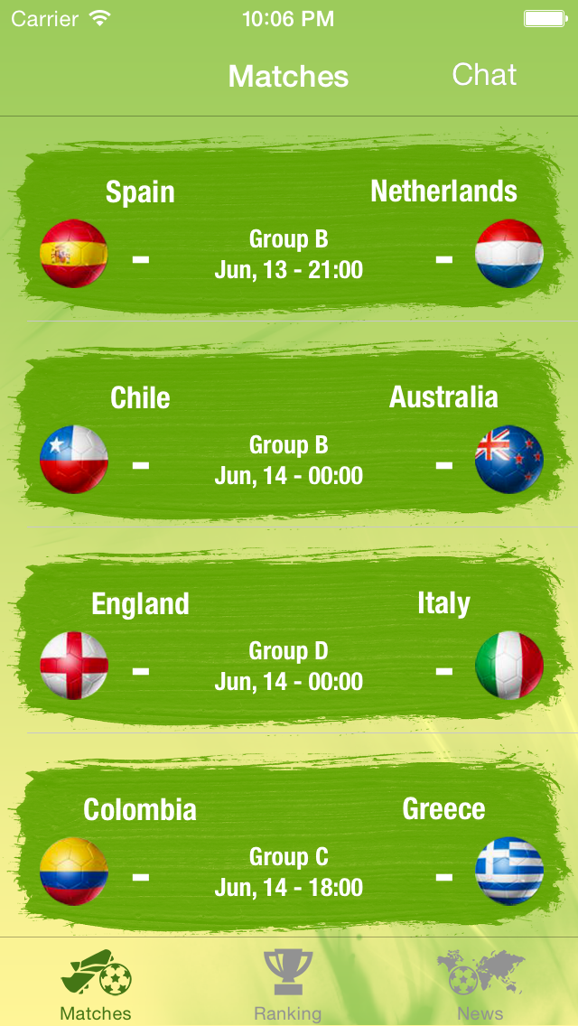 Screenshot #1 pour Brésil Score - Coupe du monde de football 2014