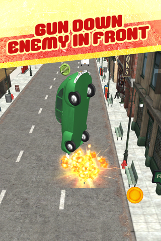 3D Vintage Car Drive Racing Riot Blast Free screenshot 2