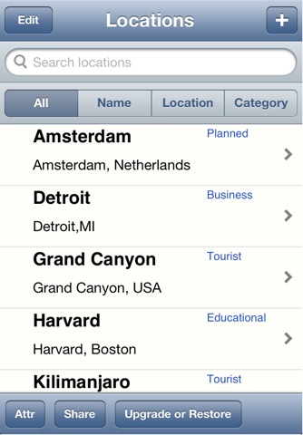Locations List for Google Maps screenshot 2