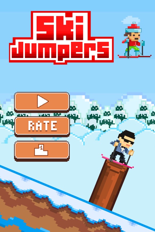 Ski Jumpers - Play Free Pixel 8-bit Skiing Games - Online Game ...