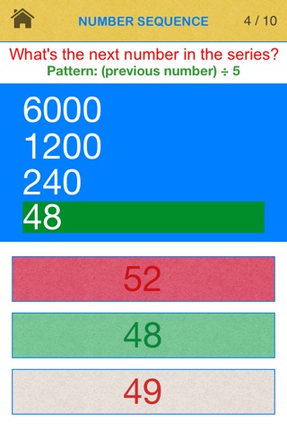 Number Sequence - What's the Next Number in the Series of Numbers? screenshot 3