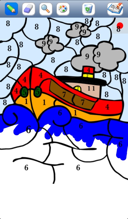Book of colorings by number - Color with numbered pencils for kids screenshot-3