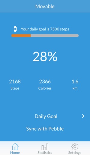 pebble activity tracker
