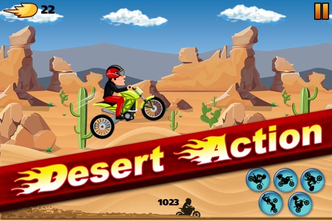 Baja Bike Race Battle – Mega Heat Desert Derby Pro Lite (Free Game) screenshot 2