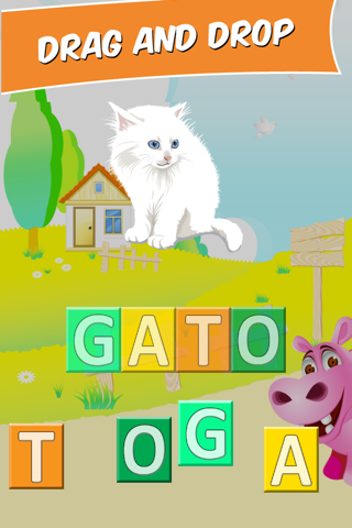 First Spanish words with Phonics: educational game for children screenshot 3