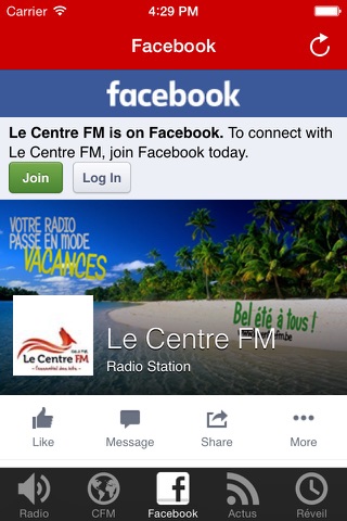 Le Centre FM screenshot 2