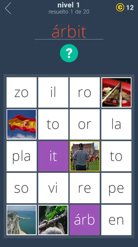 20 Pistas: juego de palabras