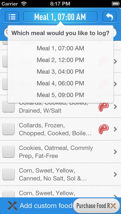 Food RX (Free)- Paleo & zone diet app