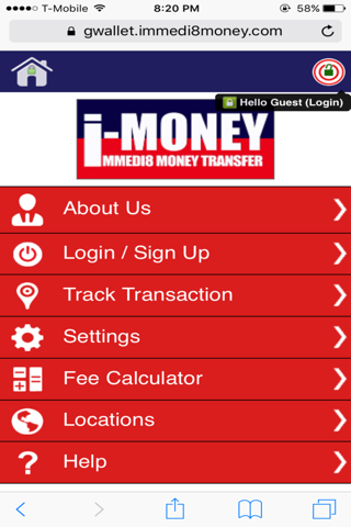 Immedi8 Money Transfer screenshot 3