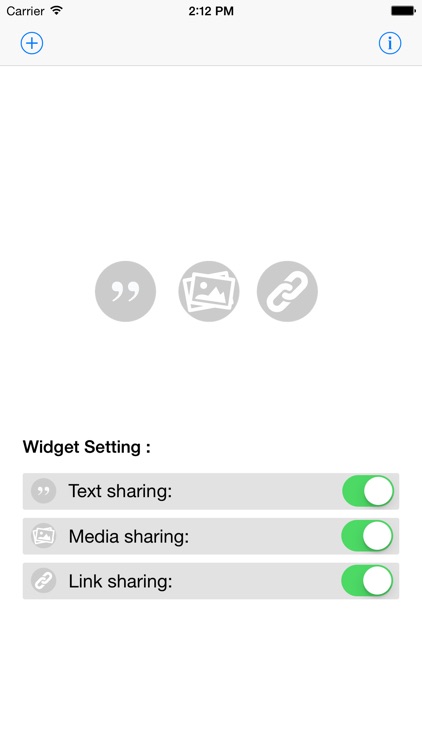 Share It Widget - Free Sharing Widget for Control Center - share social media screenshot-3