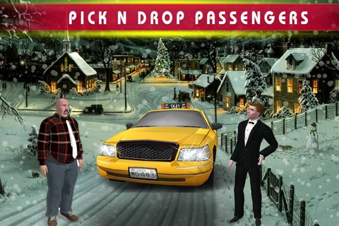 Christmas Airport Taxi Driver - Santa Crazy Taxi Simulation screenshot 3