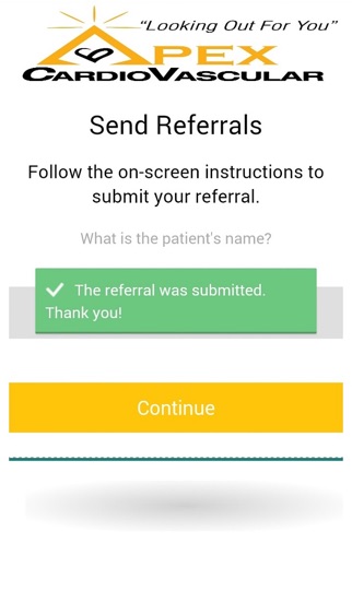 Screenshot #1 pour APEX Cardiovascular Referrals