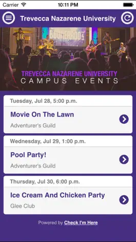 Game screenshot Trevecca Nazarene University Events apk
