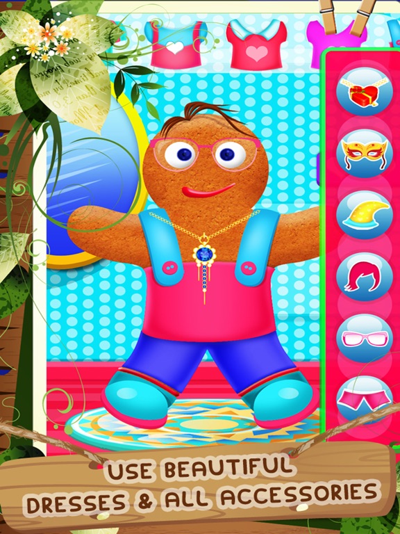 Screenshot #6 pour Gingerbread Man Dress Up Mania - Free Addictive Fun Christmas Games for Kids, Boys and Girls