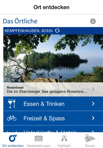 Oberbayern App von Das Örtliche - Mit dem mobilen Reiseführer für München und die Region wird Ihr Urlaub noch schöner! screenshot 2