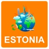 Estonia Off Vector Map - Vector World