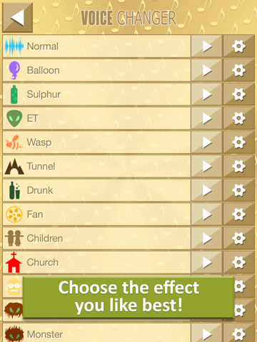 ゴールド ボイスチェンジャー いたずら - 作ります 楽しい レコーディング および あなたのスピーチを変換します とともに 面白いエフェクトのおすすめ画像3