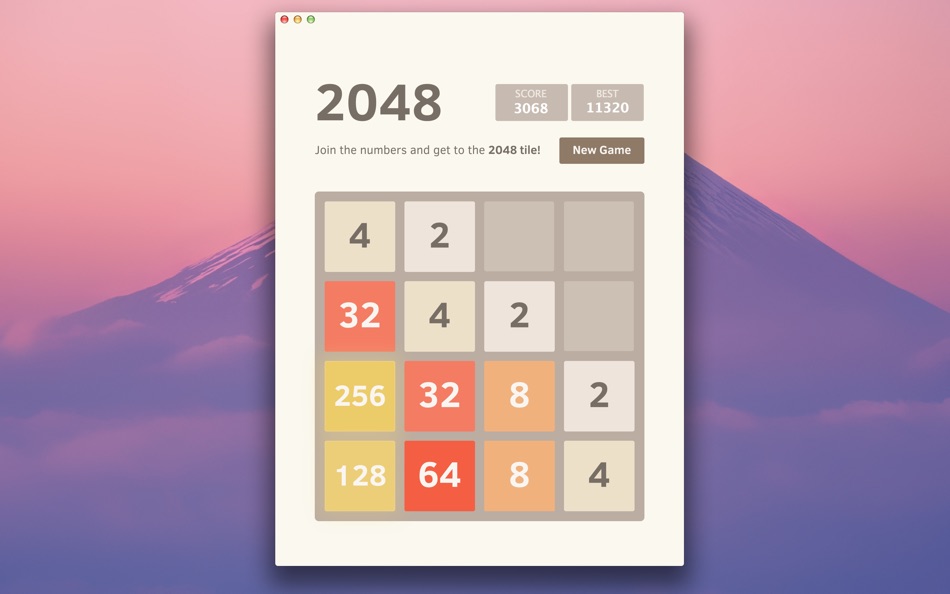 #1. 2048 Game (macOS) 由: Kfirapps Limited
