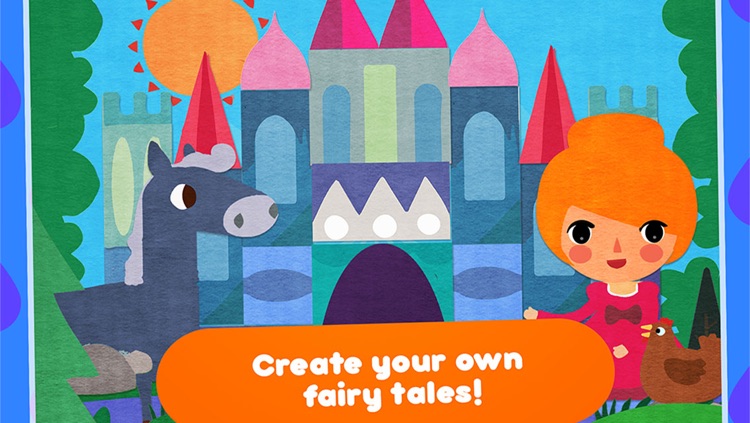 CreaShape Fairy Tales - children storytelling app - create your own princess classic stories like Cinderella rapunzel snow white little mermaid