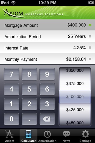 Axiom Mortgage Calculator screenshot 3