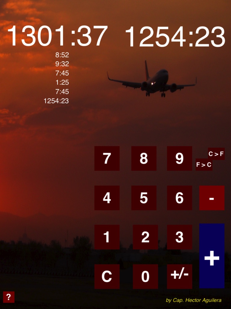Aviation Time Adder for iPad screenshot 2