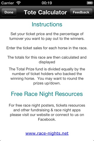 Race Night Tote Calculator screenshot 4