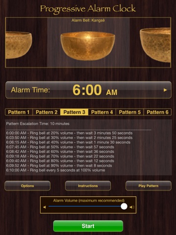 Screenshot #1 for Progressive Alarm Clock for iPad