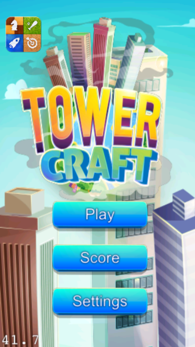 Screenshot #1 pour Tower Craft Free - Le meilleur tour de Fun construire des jeux pour garçons, filles et enfants - un endroit frais Funny Games 3D gratuits - Sky physique du bâtiment de construction, d'empilement App
