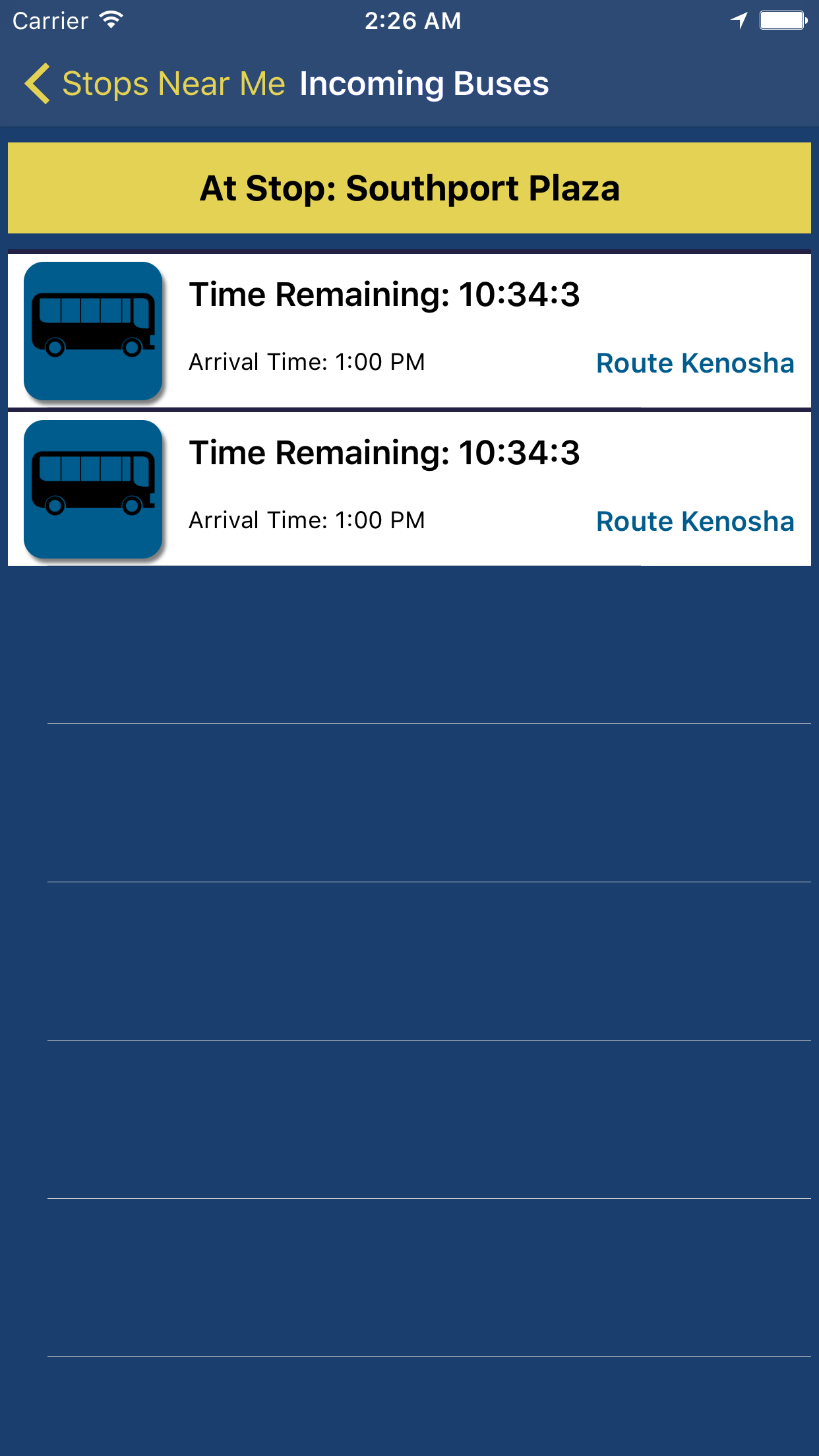 Western Kenosha Transit screenshot 4
